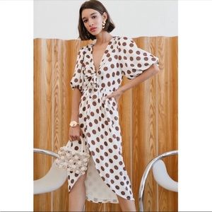 Delfi Collection Polka Dot Dress Size Small